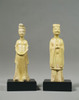 黄釉男女俑