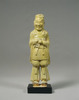 黄釉武人俑