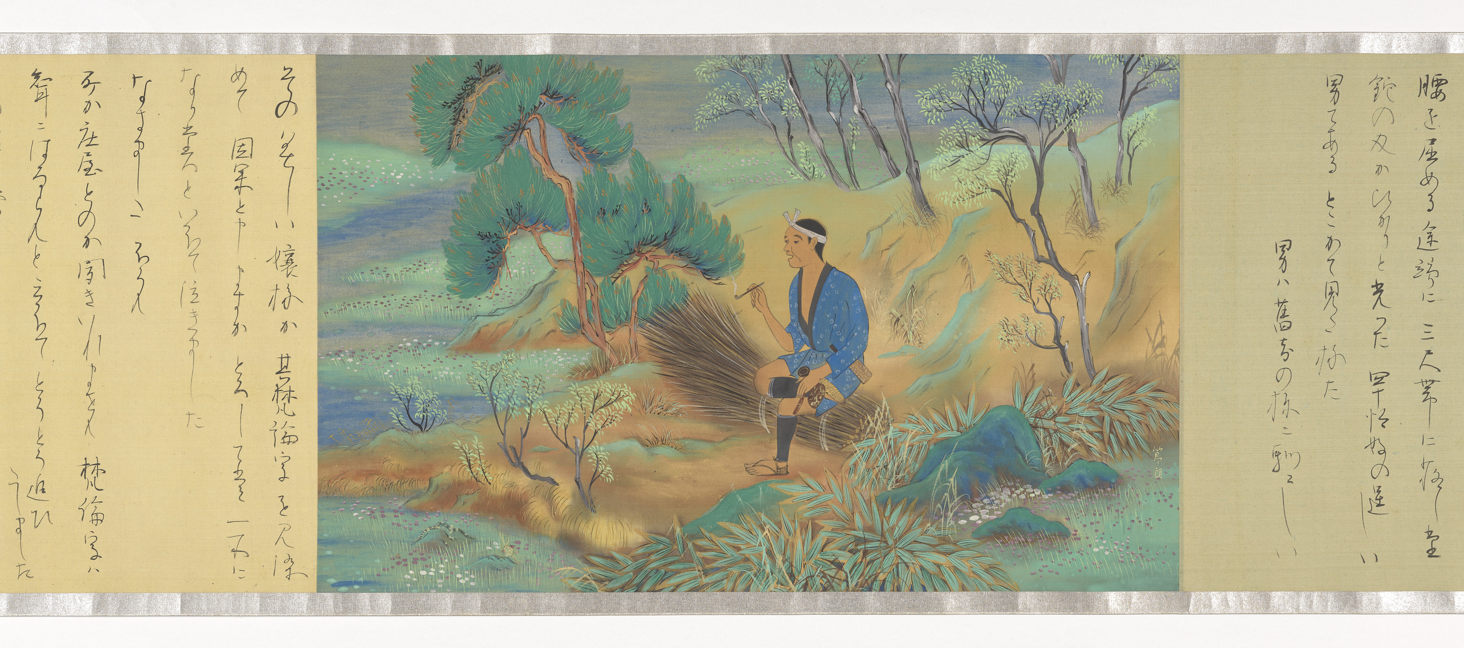 草枕絵巻（下巻）｜奈良国立博物館