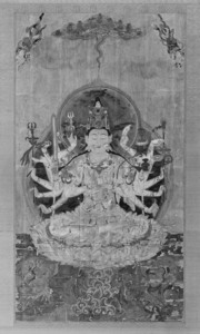 准胝仏母像　広隆寺本模写_1