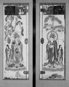 吉祥天像厨子絵　東京藝術大学本模写（その３．帝釈天）_1