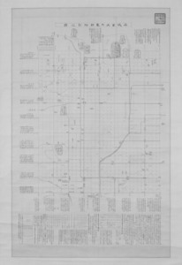 北浦定政考証塚田武馬写　平城宮大内裏跡坪割之図_3