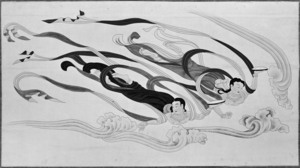 法隆寺金堂小壁飛天復原図_2