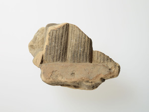 Clay statues (Fragments of hair of bodhisattva), (Excavated from a temple site of Sai-no-o, Tottori)_1