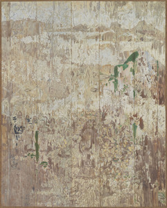 平等院鳳凰堂壁画模写　上品上生図（阿弥陀来迎図）左扉_1