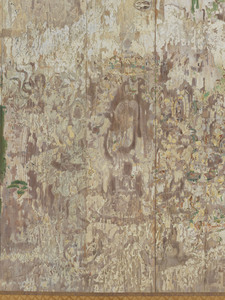 平等院鳳凰堂壁画模写　上品上生図（阿弥陀来迎図）左扉_6