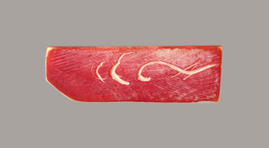 Trial Production of a FoldingRuler with <i>Bachiru</i> (Carved Stained Ivory) Design_0