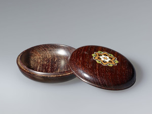 花文木画合子　木内省古作（木内家三代資料のうち）_1