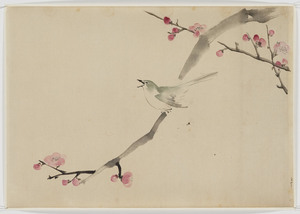 図案（梅に鶯）（木内家三代資料のうち）