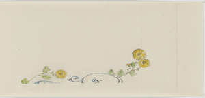 図案（菊と梅）（木内家三代資料のうち）