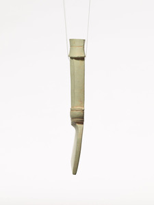 Hoe-shaped stone bracelet (Objects from Hokuwajōnan tumulus, Excavated from Northern Nara or Southern Kyoto)_6