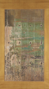 平等院鳳凰堂壁画模写　中品上生図　左扉