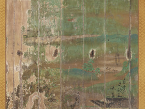 平等院鳳凰堂壁画模写　中品上生図　左扉_2