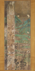 平等院鳳凰堂壁画模写　上品中生図　左扉