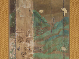 平等院鳳凰堂壁画模写　上品中生図　左扉_2