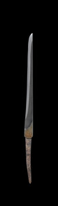 紫檀把黒漆二合鞘刀子（正倉院宝物模造）