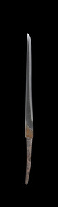 紫檀把黒漆二合鞘刀子（正倉院宝物模造）_1